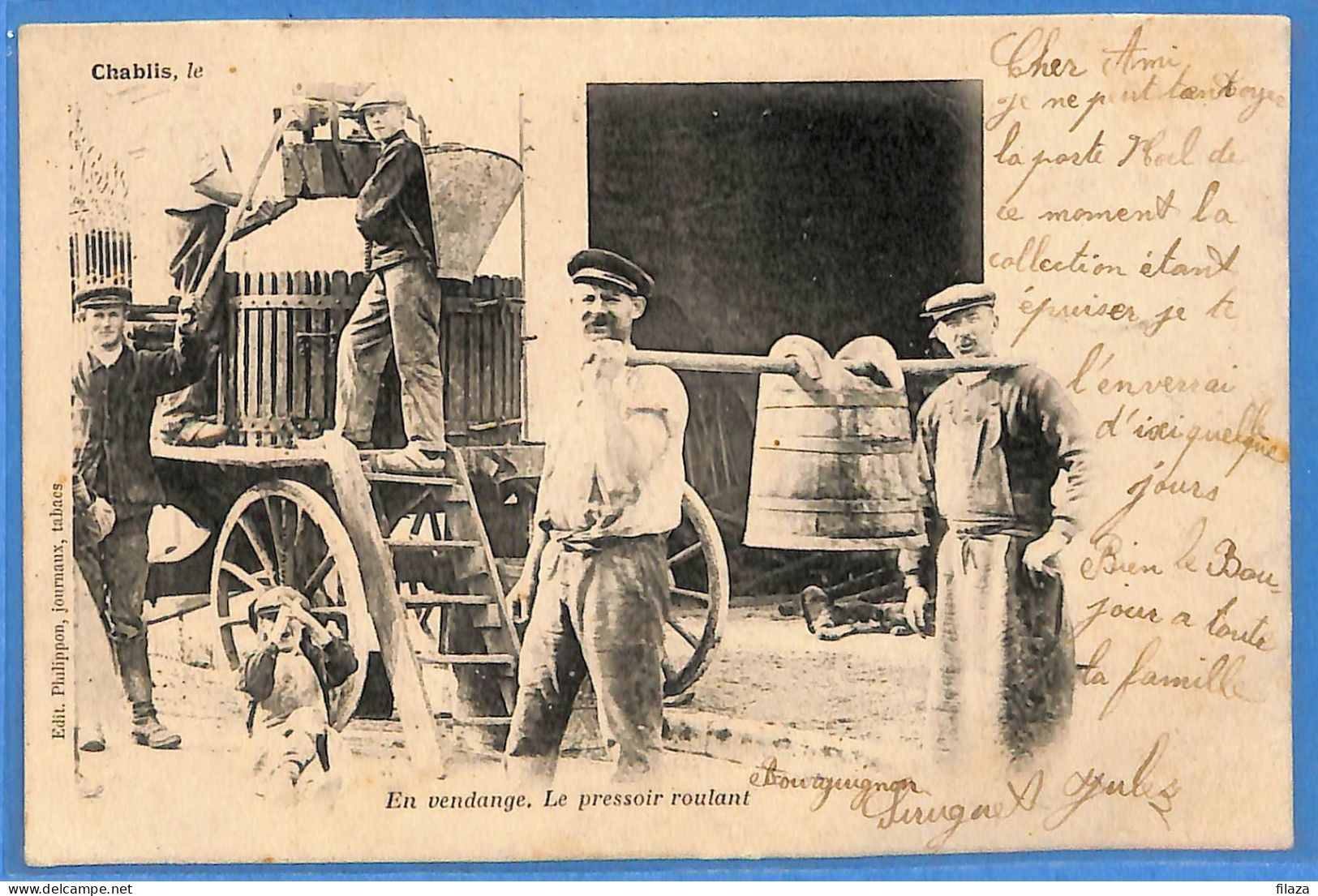 89 - Yonne - Chablis - En Vendange Le Pressoir Roulant (N15660) - Chablis