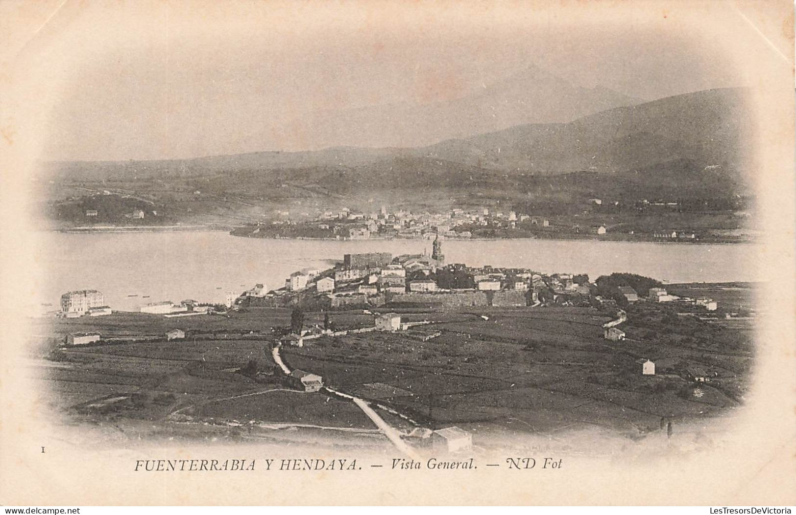 ESPAGNE - Fuenterrabia Y Hendaya - Vista General - N D Phot - Carte Postale Ancienne - Otros