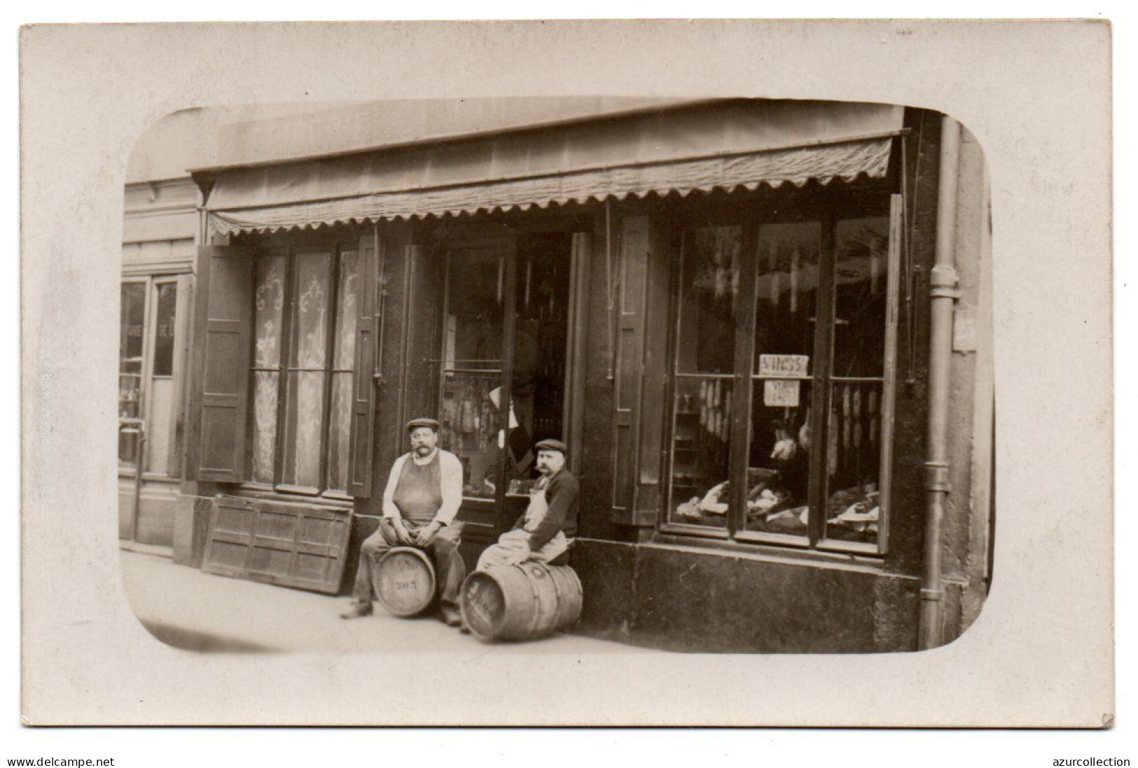 Devanture D'une Charcuterie-épicerie. Carte Photo Animée Non Située - Magasins