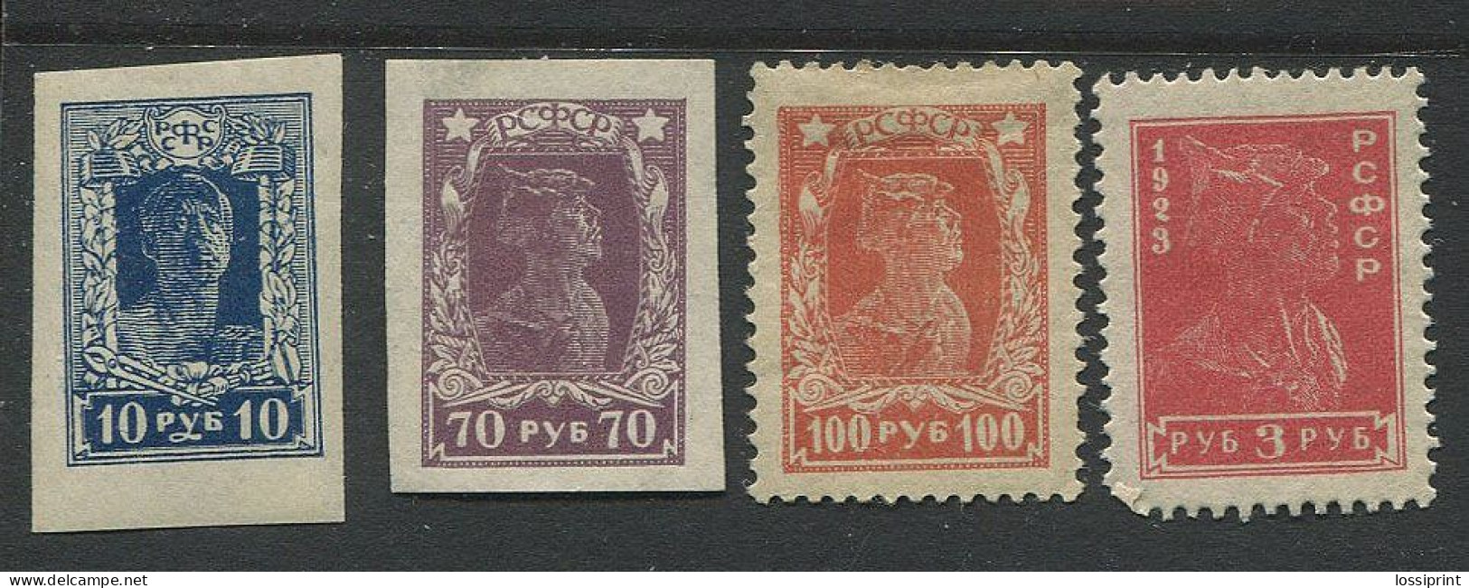 Russia:Unused Stamps Soldier And Worker, 1922-1923, MNH, MH, No Clue - Ungebraucht