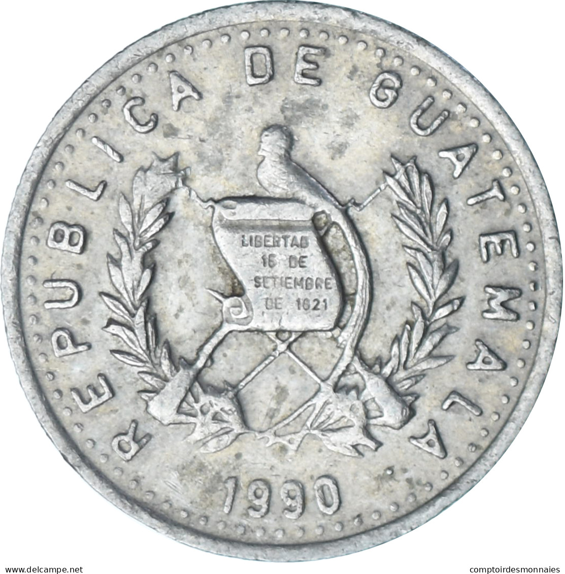 Guatemala, 5 Centavos, 1990 - Guatemala