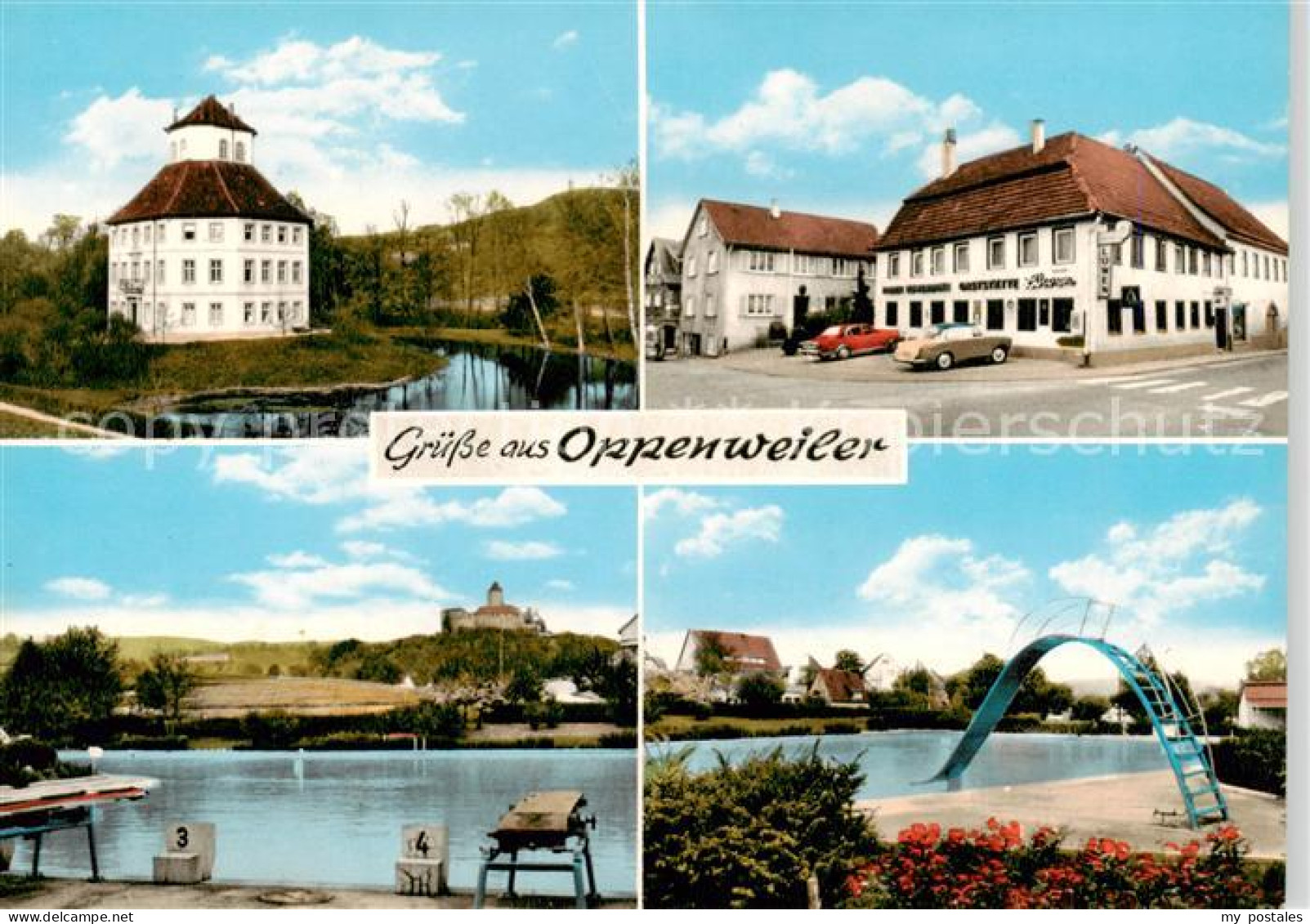 73854768 Oppenweiler Schloesschen Gasthof Loewen Schwimmbad Oppenweiler - Autres & Non Classés