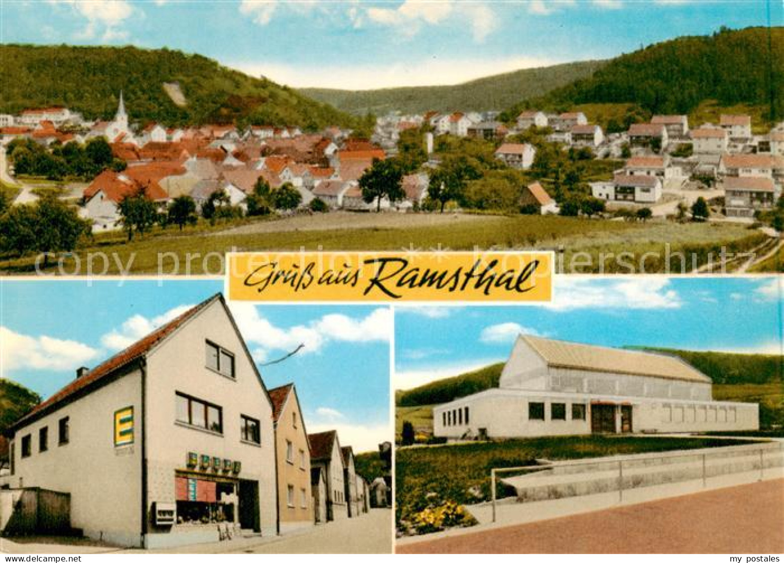 73854755 Ramsthal Panorama Edeka Geschaeft Halle Ramsthal - Autres & Non Classés