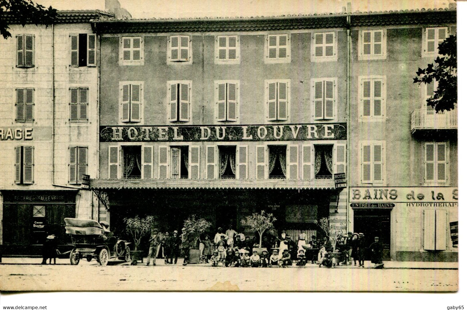 CPA.26.DRÔME.MONTÉLIMAR. HOTEL DU LOUVRE.BERNERON PROPRIÉTAIRE 5 AVENUE DE LA GARE. - Montelimar