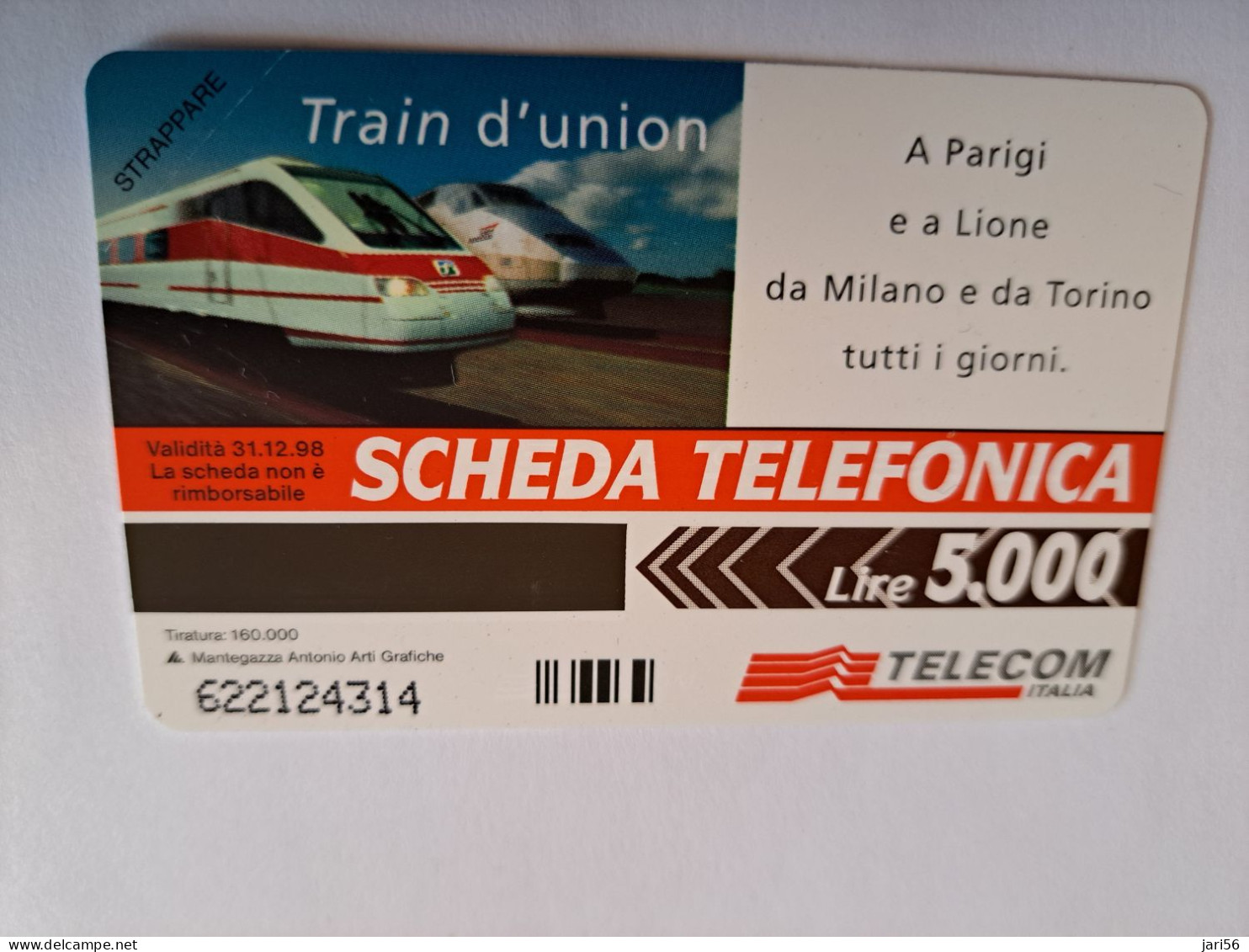 ITALIA LIRE5000/ 10.000 / SERIE/ TRAIN DUNION /ARTESIA/ SPEED TRAIN/ MINT ** 16613** - Openbaar Gewoon