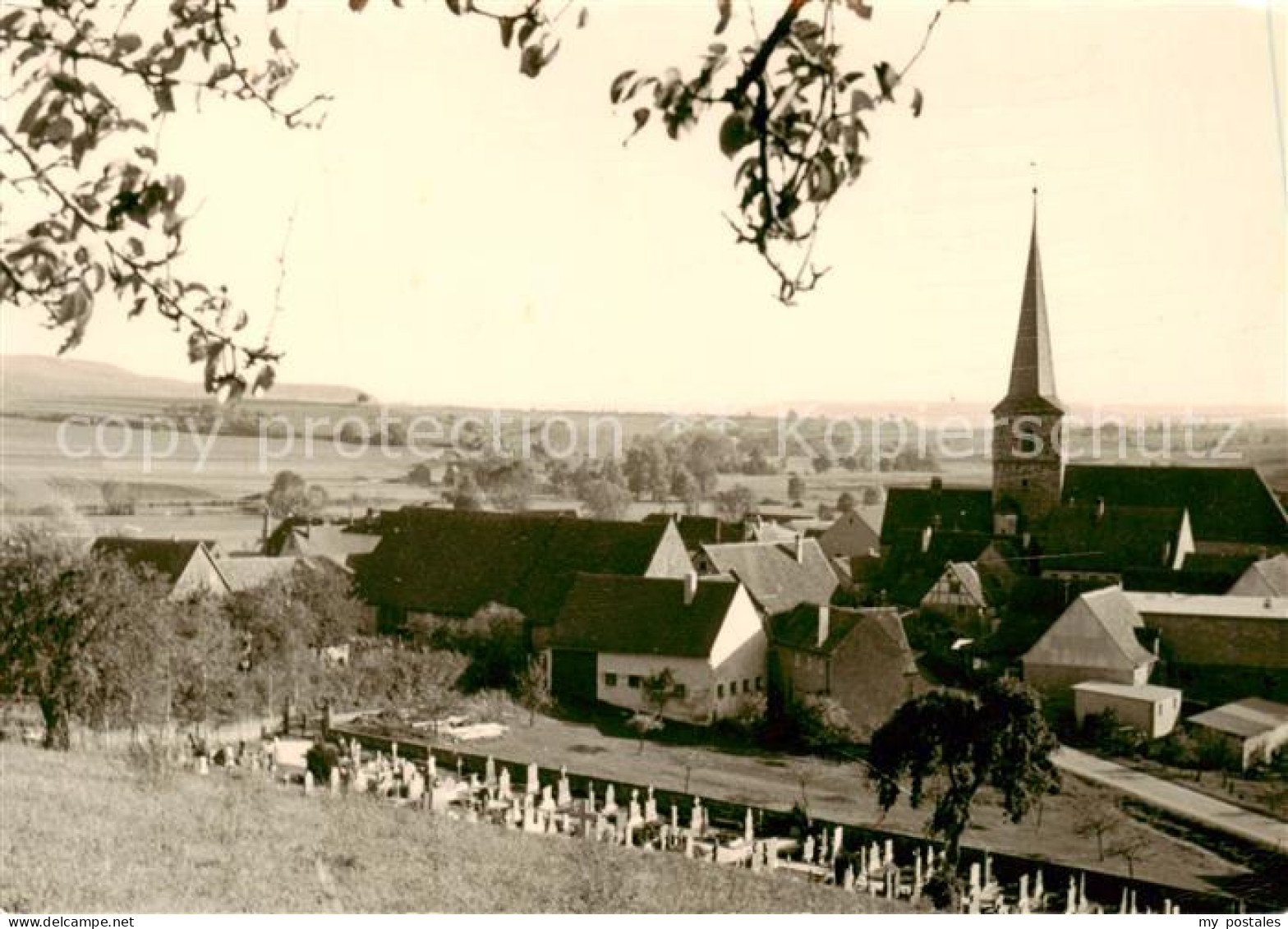 73854751 Oberscheinfeld Ortsansicht Mit Kirche Oberscheinfeld - Autres & Non Classés