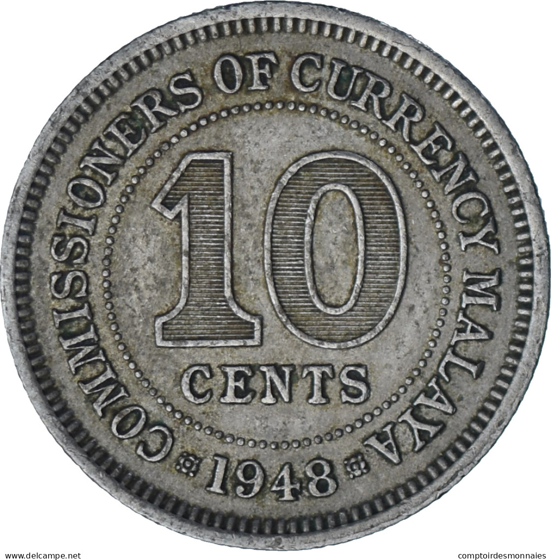 Malaisie, 10 Cents, 1948 - Malasia