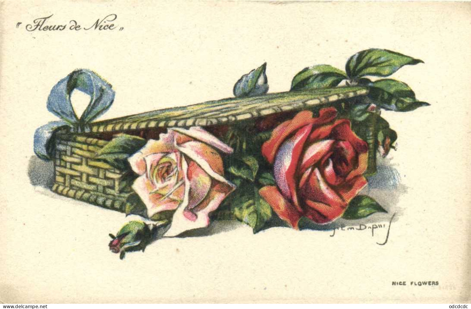 J Em Dupuis Fleurs De Nice Roses RV - Flores