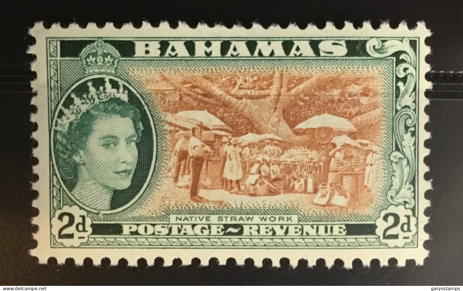 Bahamas 1964 2d Straw Work New Watermark MNH - 1963-1973 Autonomía Interna