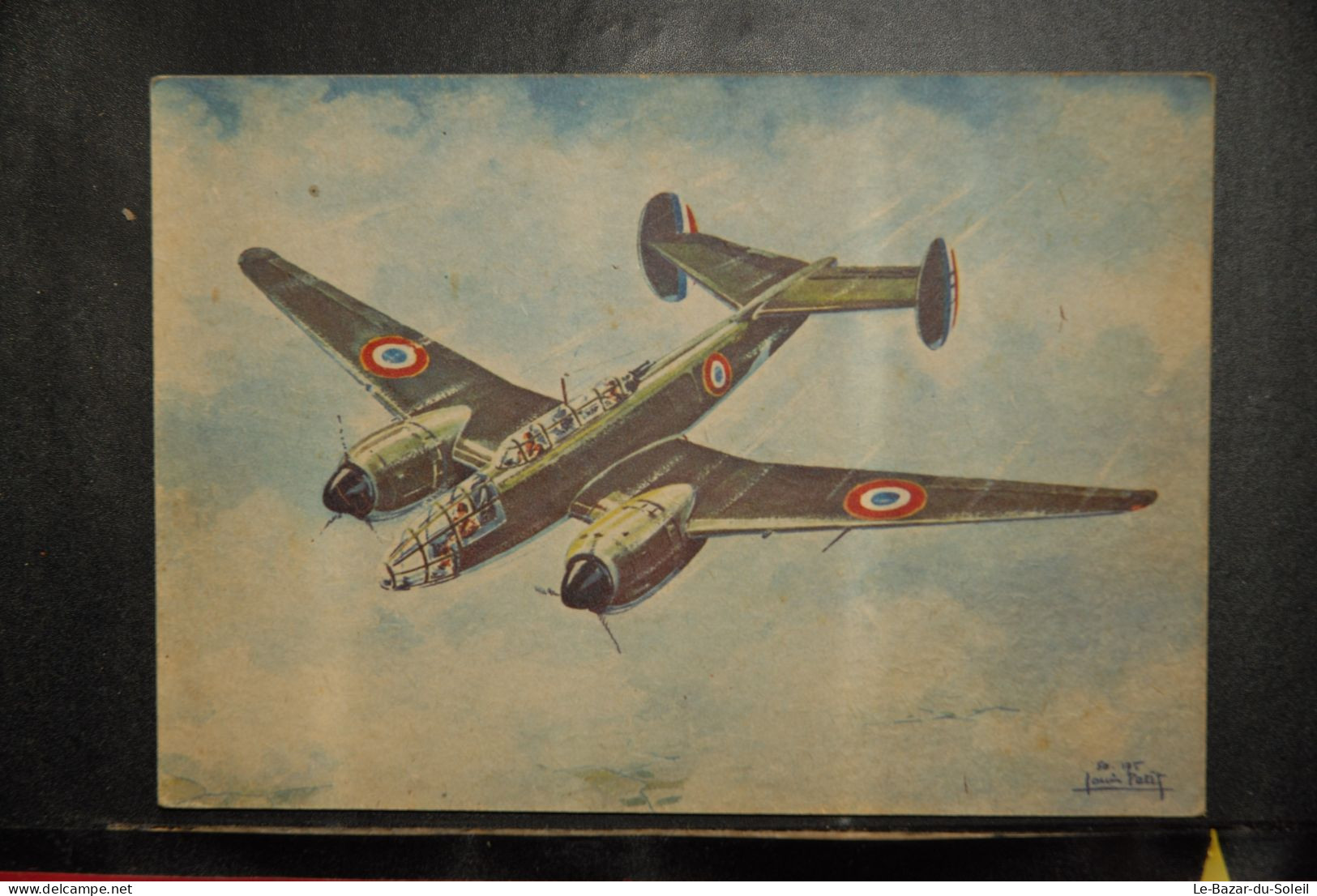 CP,  ILLUSTRATEUR, Louis Petit, Avion, Aviation,  S O 175 F 2 Bombardier Leger Bimoteur, Collection Des Avions Français - 1939-1945: 2a Guerra