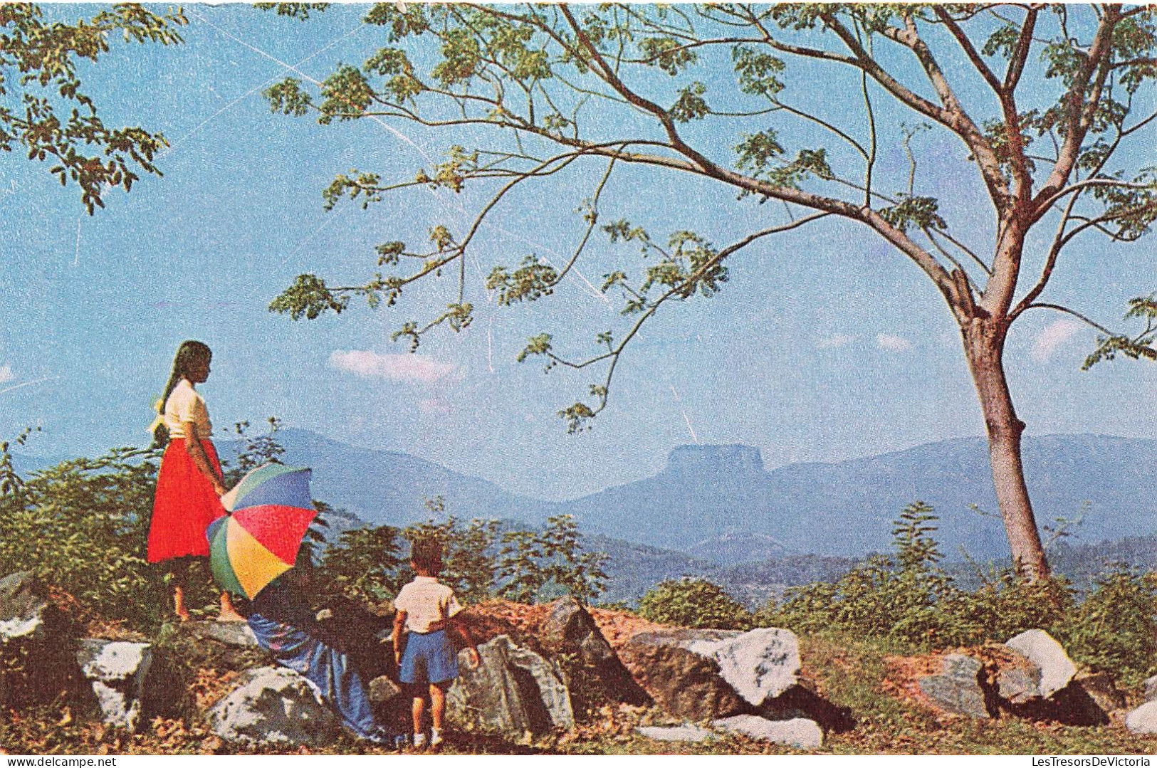 SRI LANKA (CEYLON) - Bible Rock - Kadugannawa - Sri Lanka - Colorisé - Carte Postale Ancienne - Sri Lanka (Ceilán)