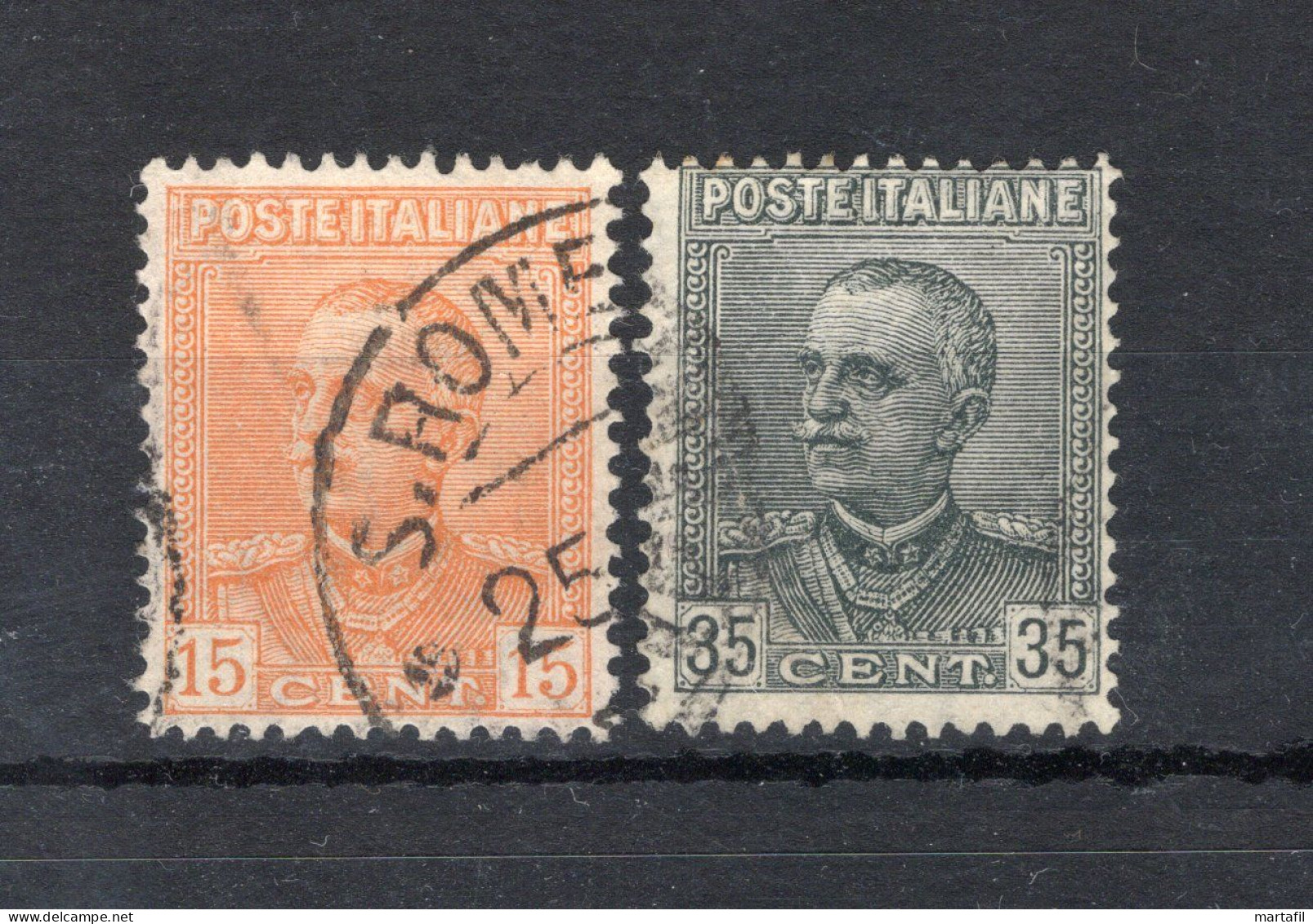 1929 REGNO SET 240/241 USATO Effigi Di Vittorio Emanuele III - Oblitérés