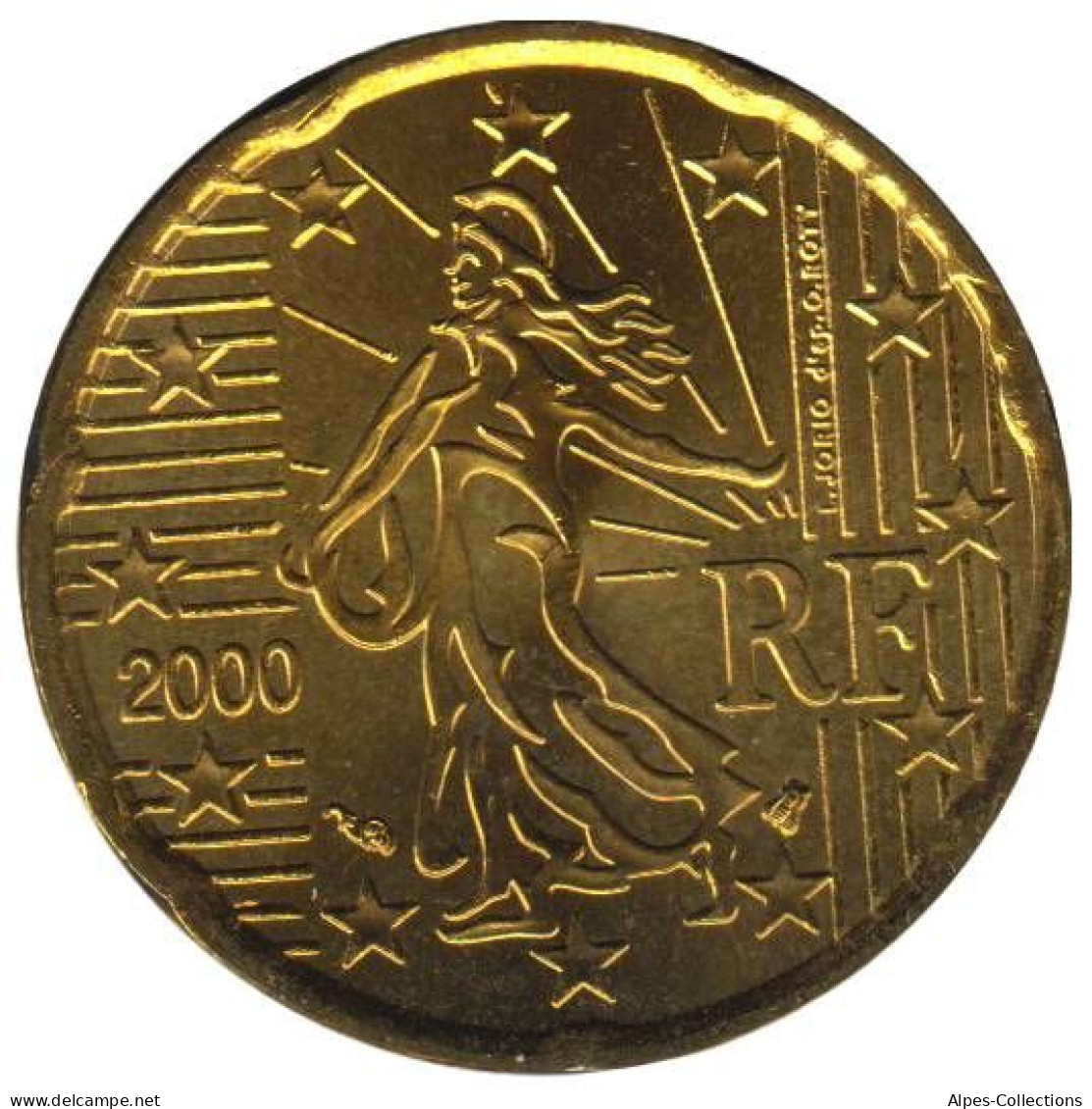 FR02000.1 - FRANCE - 20 Cents - 2000 - Frankreich