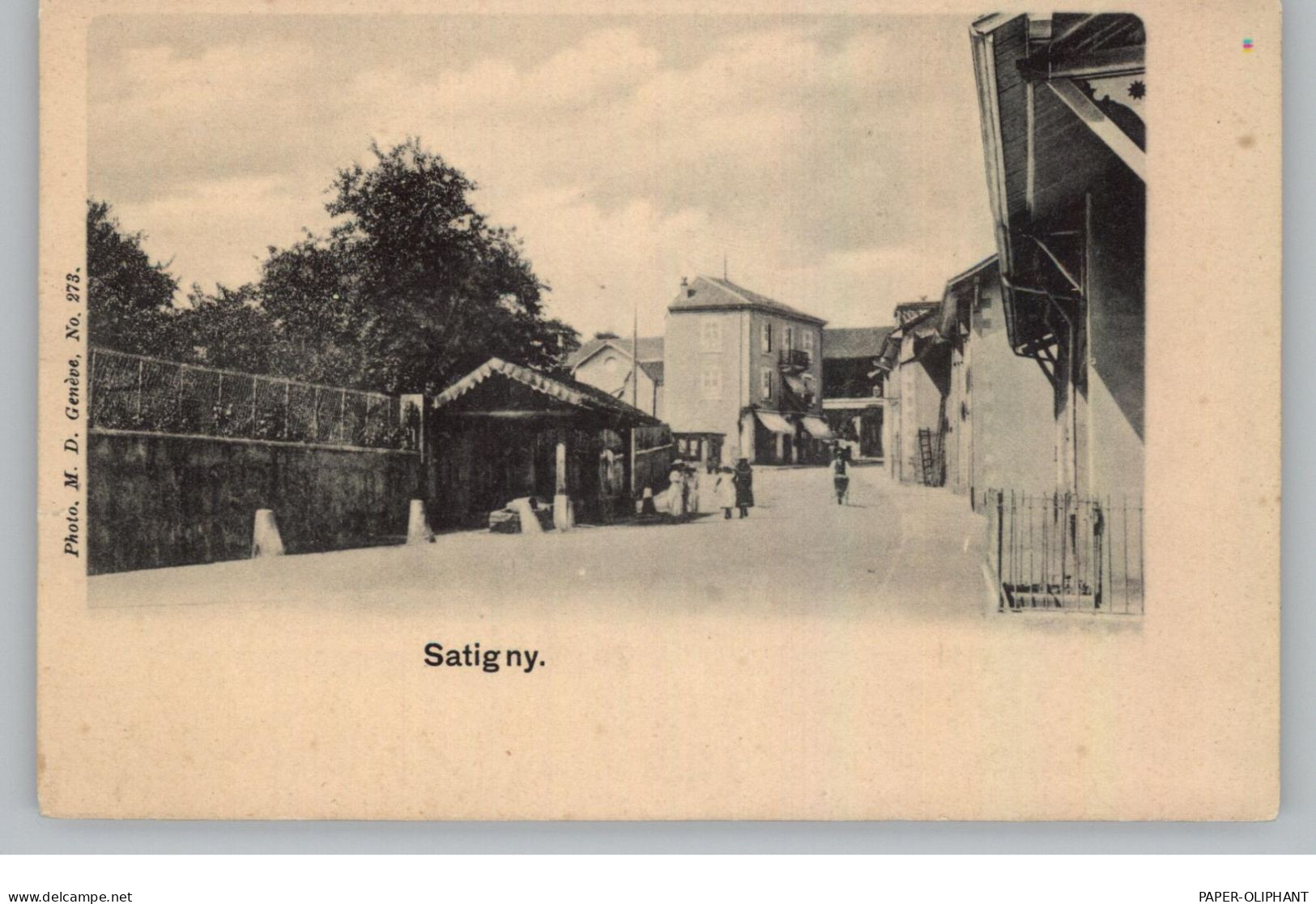 CH 1242 SATIGNY GE, Strassenpartie, Min. Einriss, Ca. 1905 - Satigny