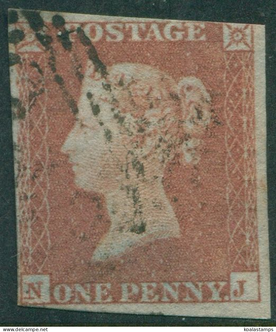 Great Britain 1841 SG8 1d Red QV Blued Paper **NJ Imperf FU - Non Classificati