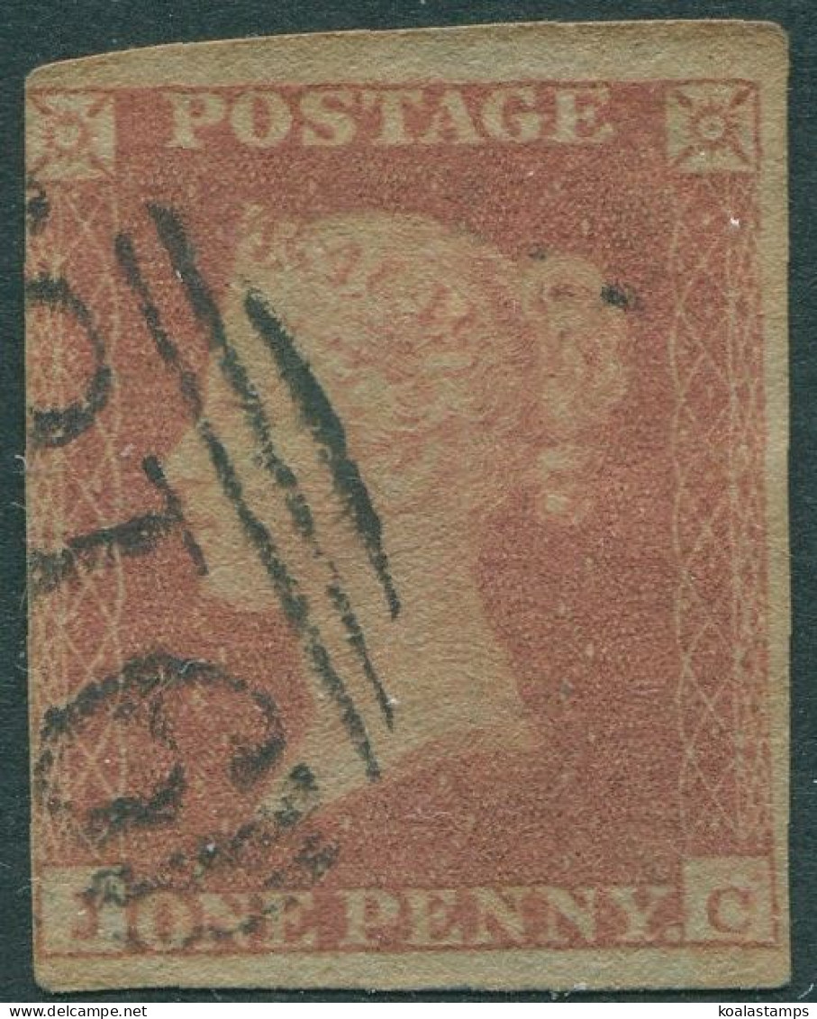 Great Britain 1841 SG8 1d Red QV Blued Paper **JC Imperf FU - Unclassified