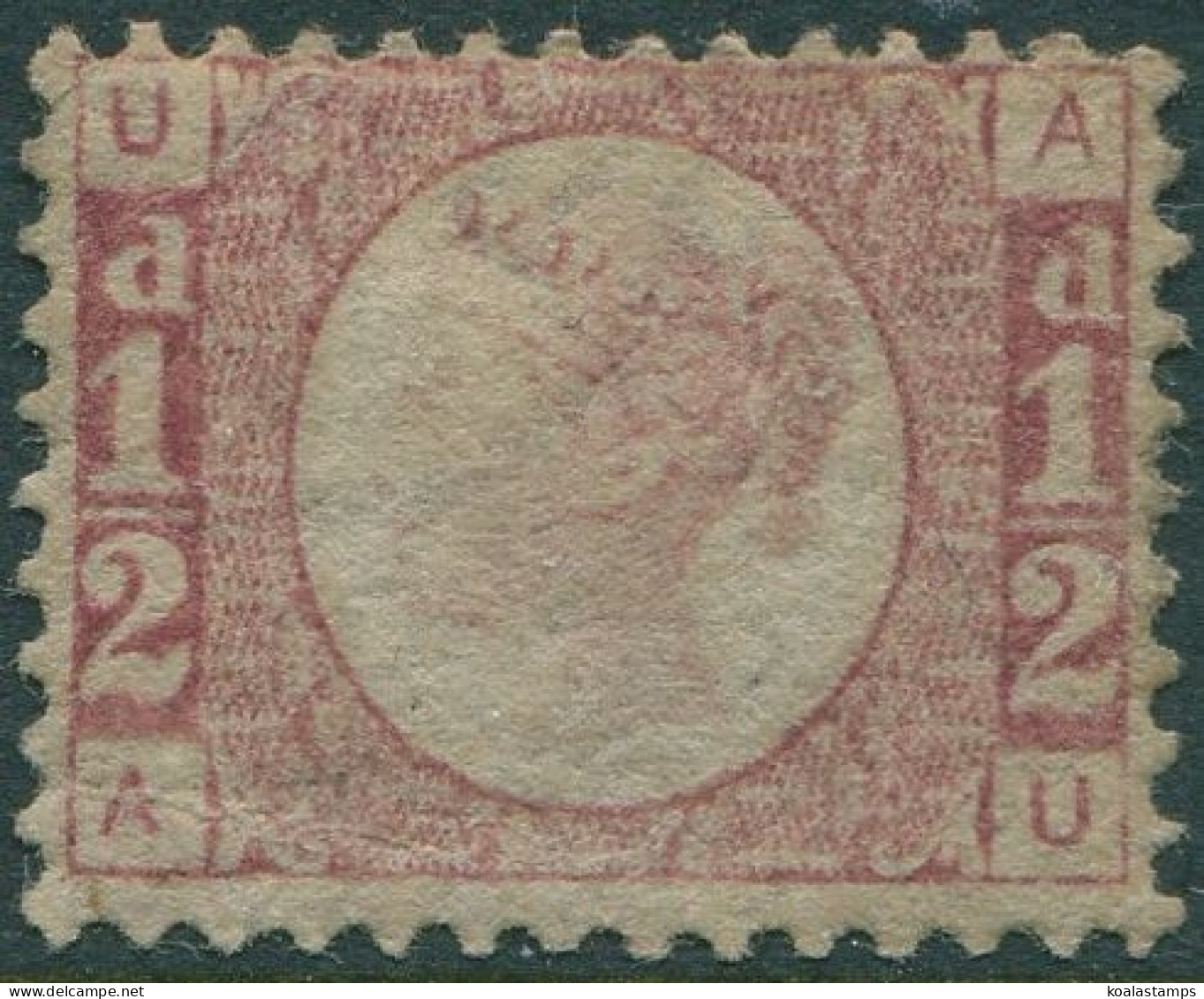 Great Britain 1870 SG48 ½d Rose-red QV UAAU Crease MNG - Sonstige & Ohne Zuordnung