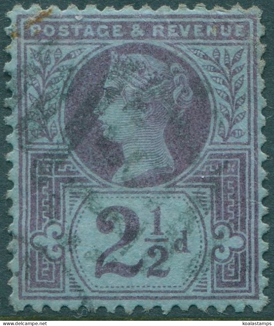 Great Britain 1887 SG201 2½d Purple/blue QV #4 FU - Other & Unclassified