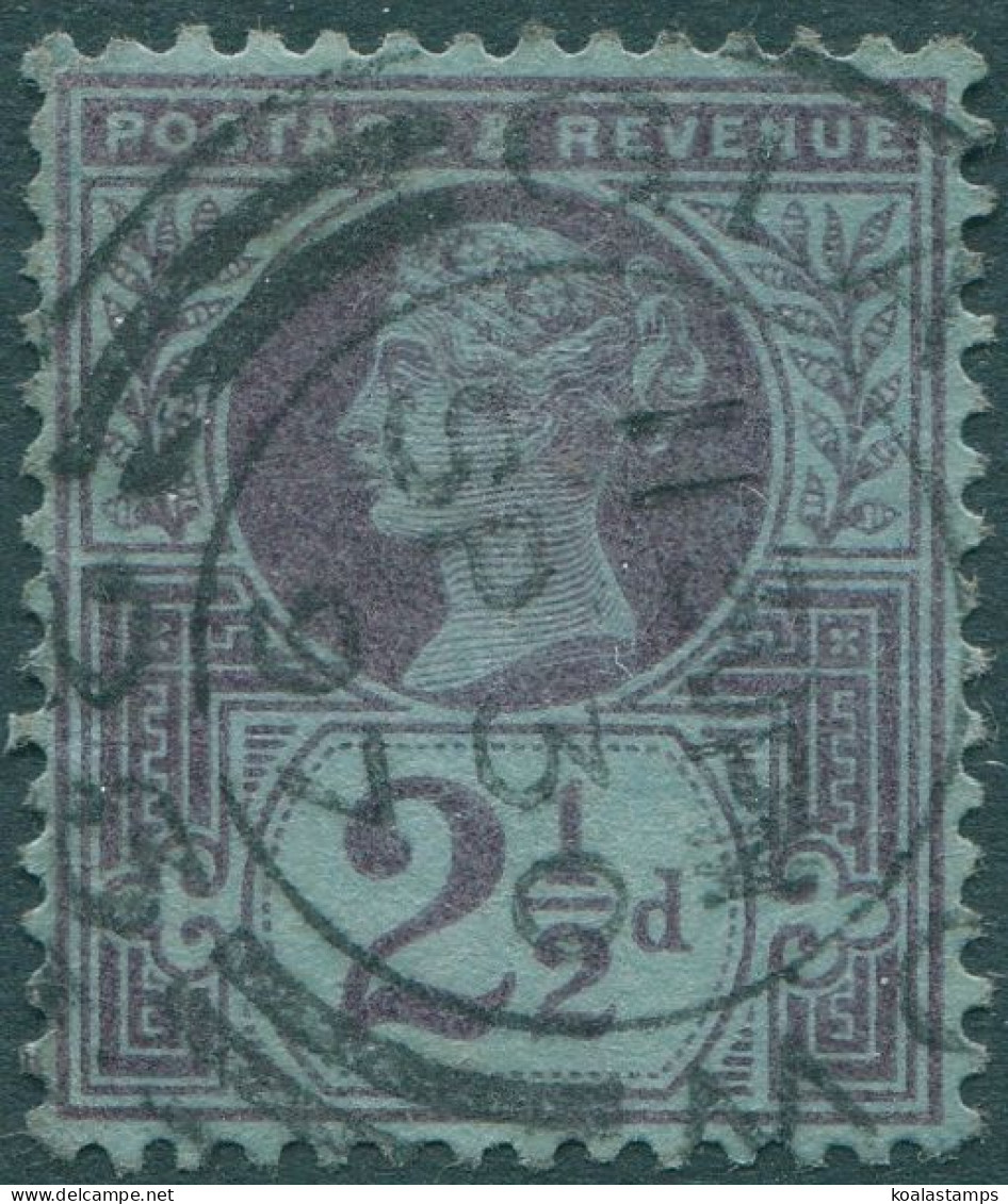 Great Britain 1887 SG201 2½d Purple/blue QV #5 FU - Otros & Sin Clasificación