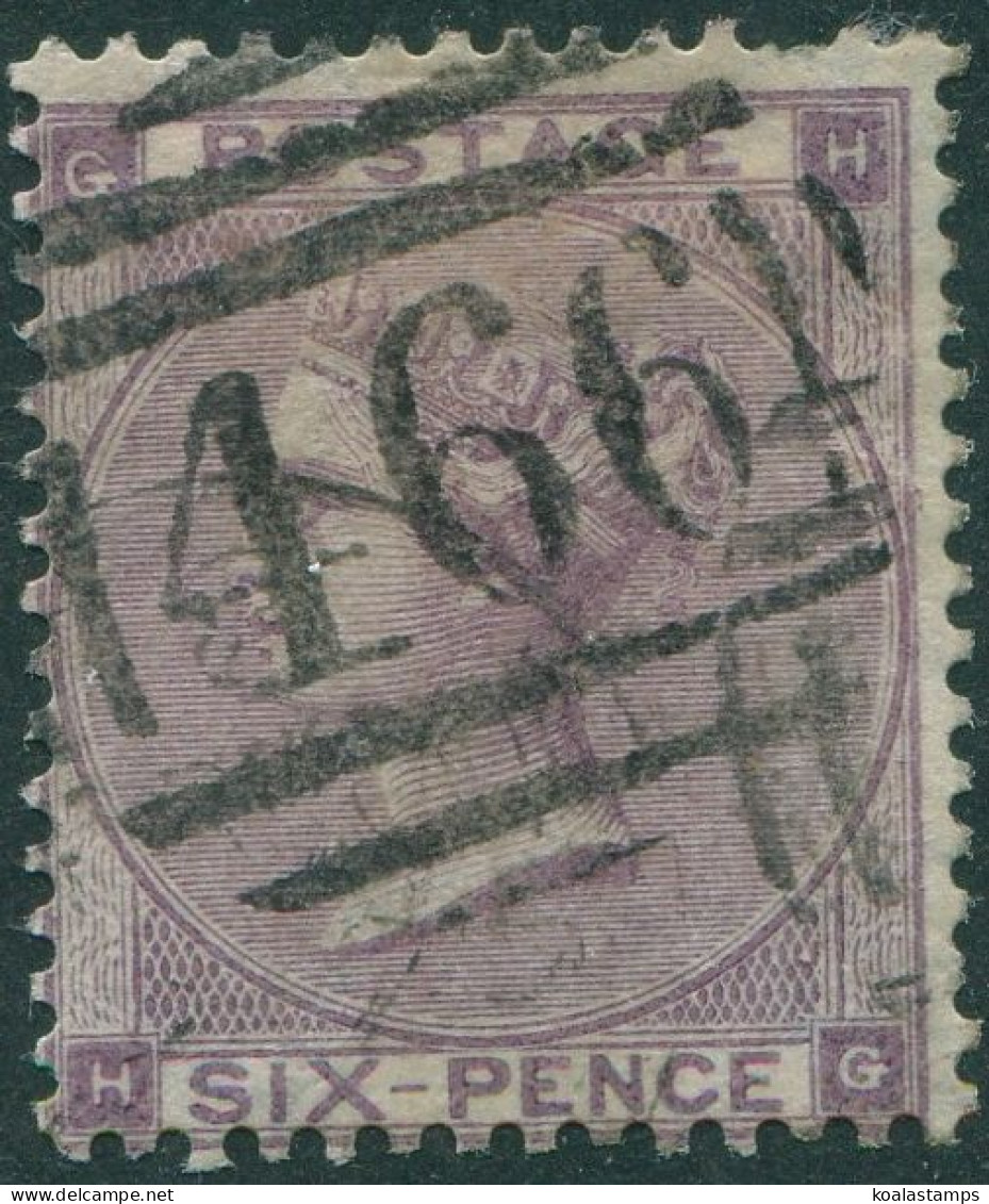 Great Britain 1870 SG84 6d Lilac QV GHHG FU - Sonstige & Ohne Zuordnung