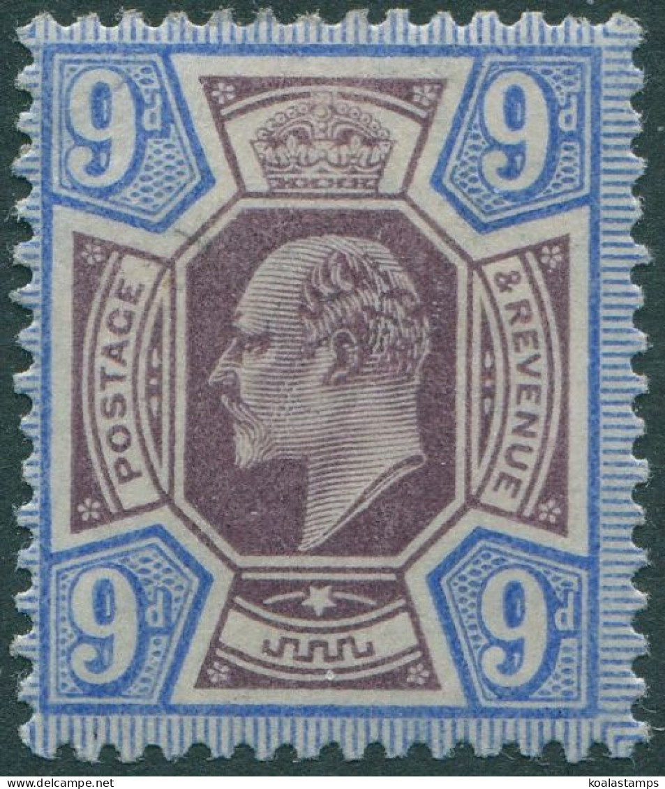 Great Britain 1902 SG251 9d Slate-purple And Ultramarine KEVII MLH - Sin Clasificación