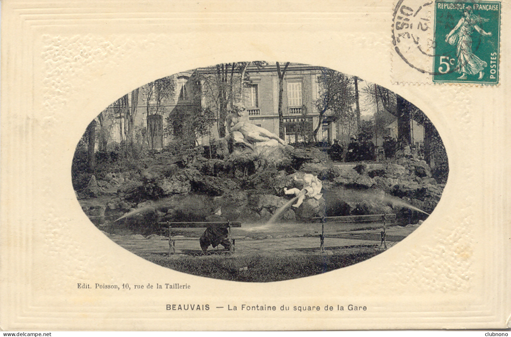 CPA - BEAUVAIS - LA FONTAINE DU SQUARE DE LA GARE (T.B. CARTE PEU COMMUNE) - Beauvais