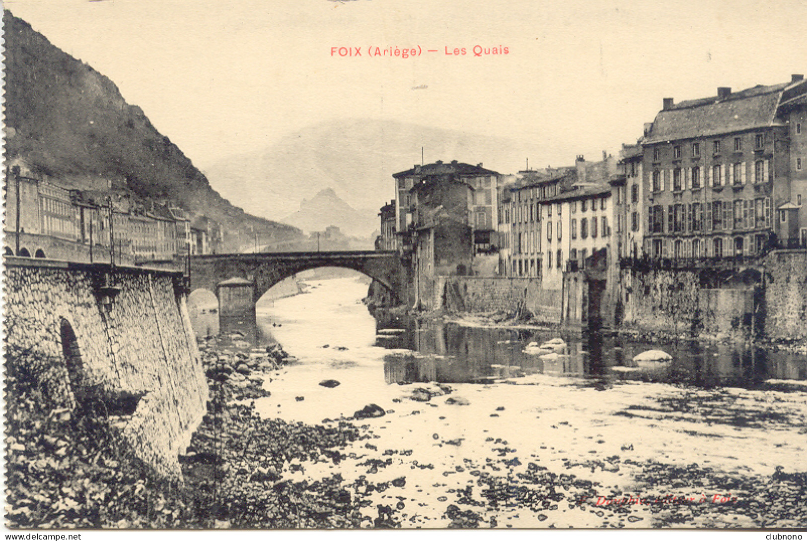 CPA -FOIX - LES QUAIS (ETAT PARFAIT) - Foix