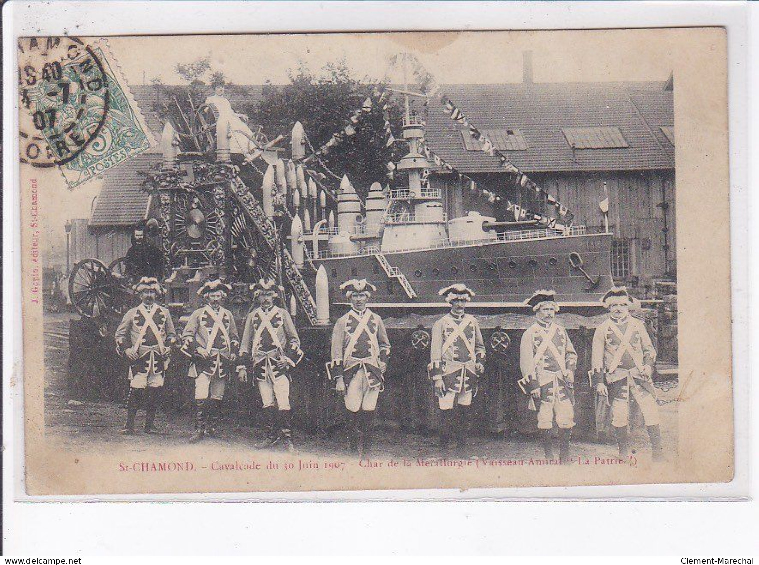 SAINT-CHAMOND: Cavalcade Du 1907, Char De La Metalurgie - Très Bon état - Saint Chamond