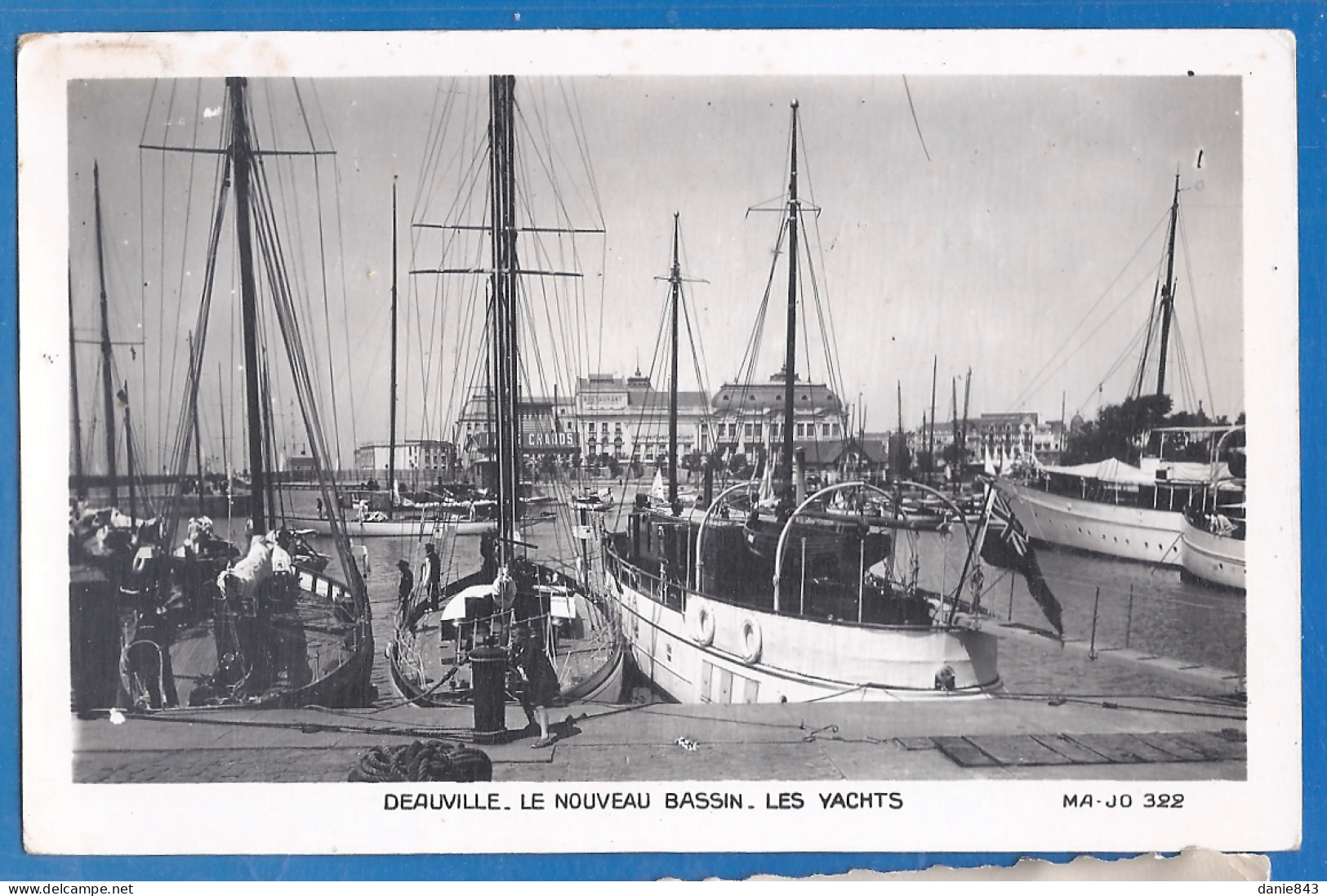 CPA Type Carte Photo - CALVADOS - DEAUVILLE PLAGE FLEURIE - LE NOUVEAU BASSIN - LES YACHTS - Beaux Voiliers - Deauville