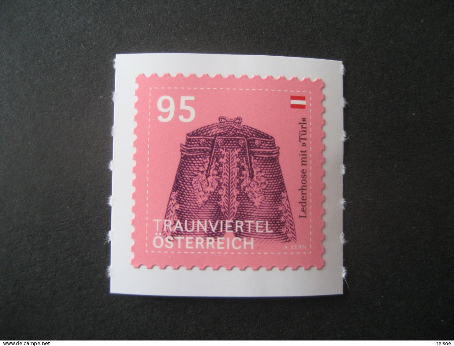 Österreich 2023- Serie: Trachten - Beiwerk Und Auszier, Dauermarke Lederhose Mit "Türl", NW 95 Ct. ** Ungebraucht - Unused Stamps