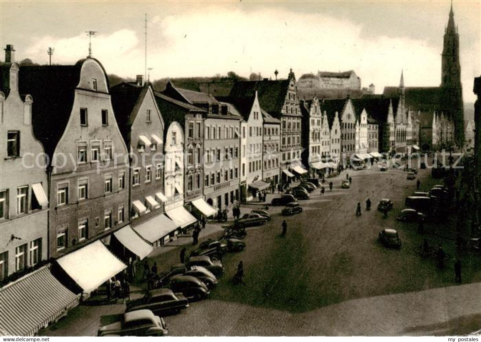 73854577 Landshut  Isar Blick Von Der Unteren Altstadt Auf Die St Martinskirche  - Landshut