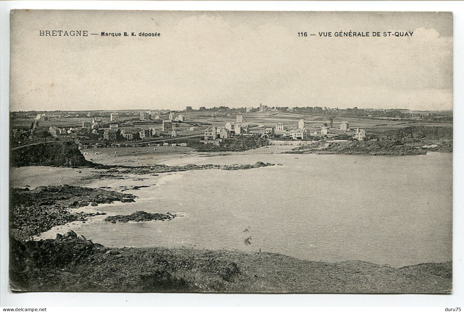 9CP ST QUAY PORTRIEUX Générale Prise Sémaphore Grande Marée Plage Comtesse Falaises Trois Plages Isnin Hotel Beau Rivage - Saint-Quay-Portrieux