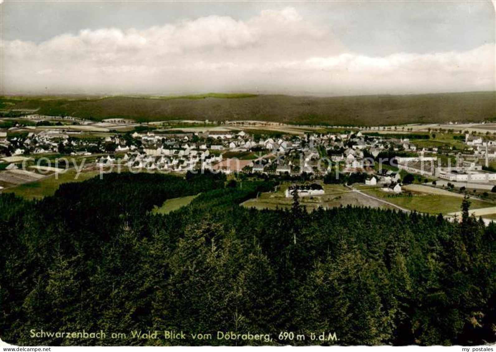 73854563 Schwarzenbach Wald Blick Vom Doebraberg Schwarzenbach Wald - Altri & Non Classificati