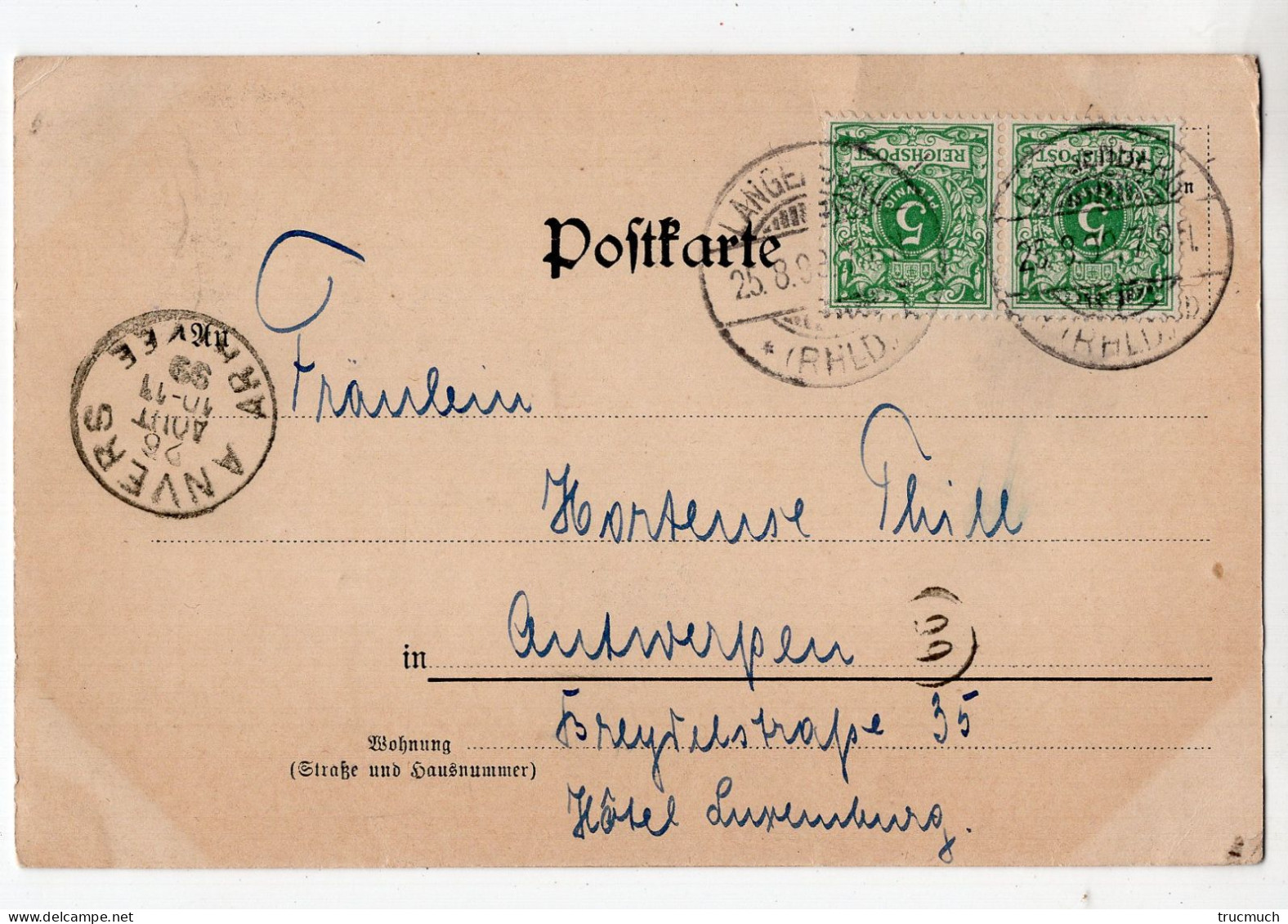 137 - Gruss Aus LANGENBERG ( Rheinland) *1899* - Altri & Non Classificati