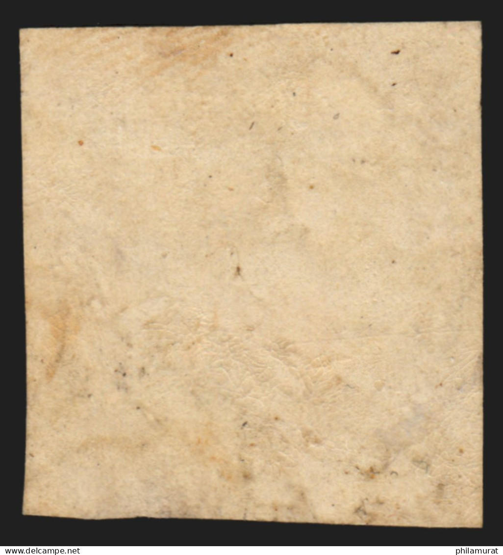 N°13A, Bord De Feuille, Napoléon 10c Bistre, Type I, Neuf (*) - TB D'ASPECT - 1853-1860 Napoléon III