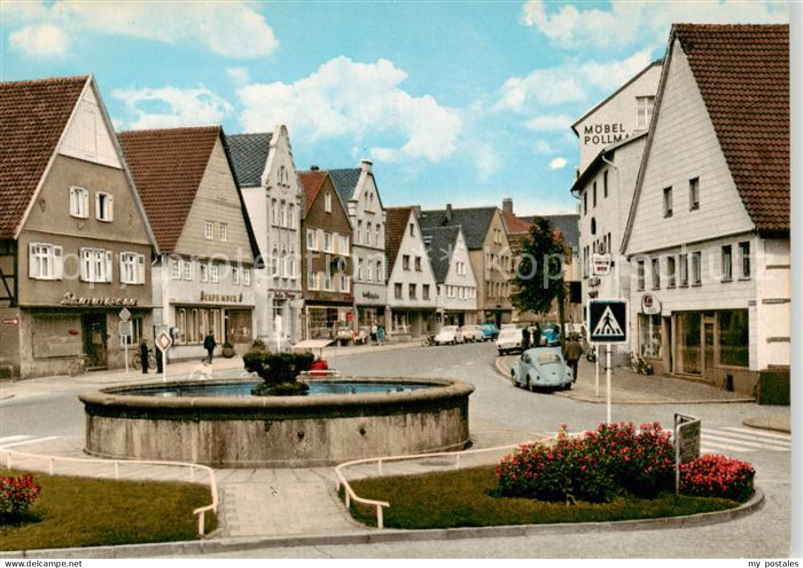 73854543 Steinheim Westfalen Stadtpartie Mit Brunnen Steinheim Westfalen - Altri & Non Classificati