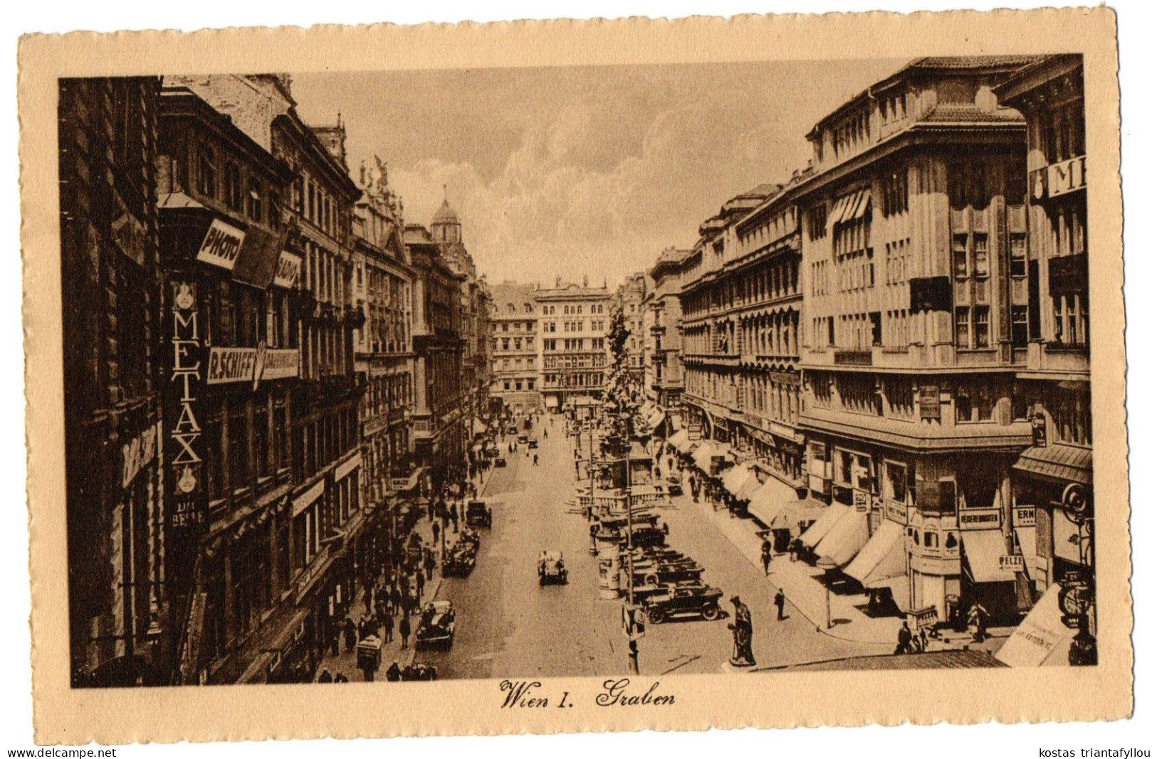 1.5.1 AUSTRIA, VIENNA, GRABEN, 1926, POSTCARD - Altri & Non Classificati