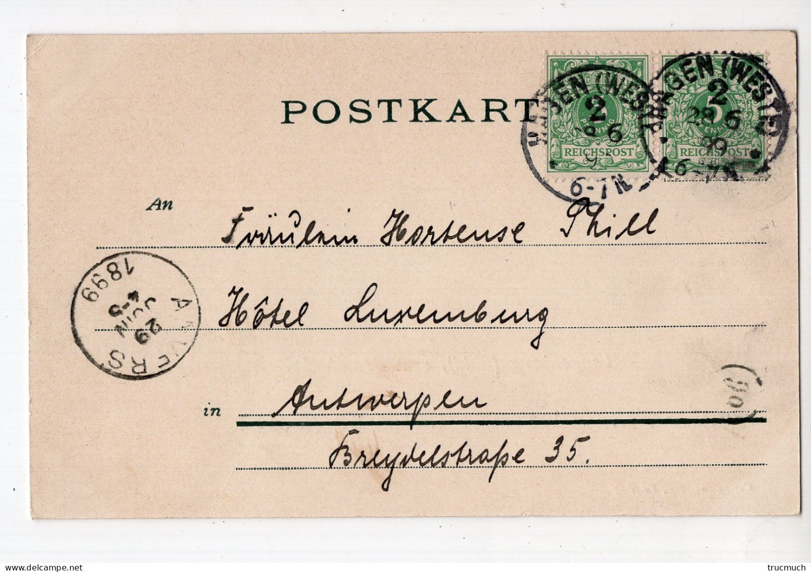 138 - LANGENBERG ( Rheinland),vom Brandenberg *1899* - Altri & Non Classificati