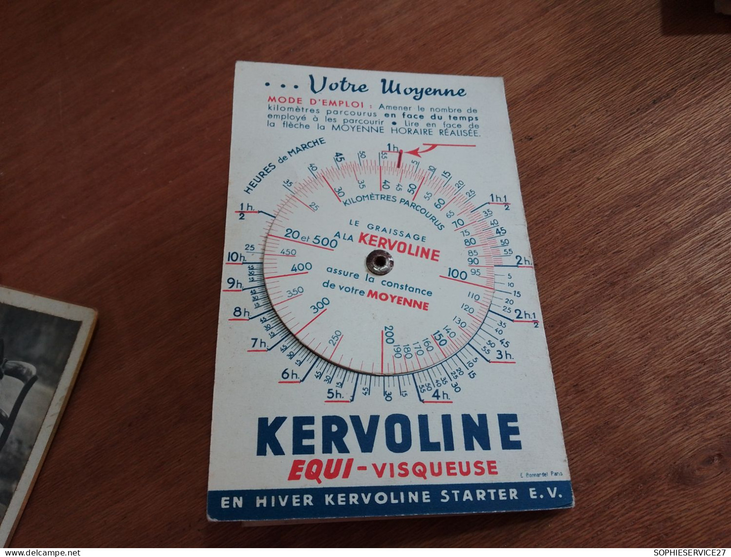 561 // "KERVOLINE" Lubrifiant Moteur / LETTRES D'IMMATRICULATION / CALCUL CONSOMMATION CARBURANT - Unclassified