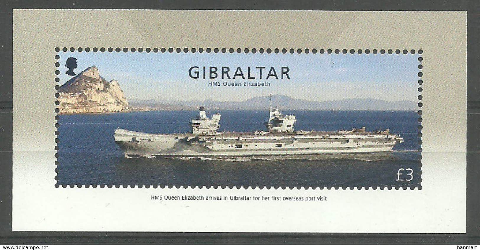 Gibraltar 2018 Mi Block 131 MNH  (ZE1 GIBbl131) - Hubschrauber
