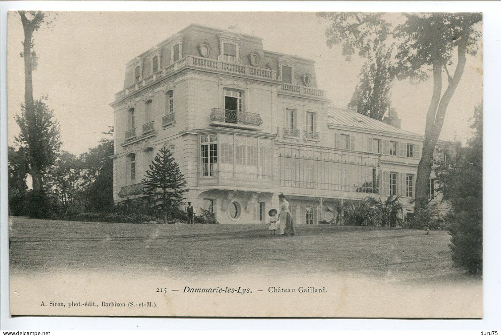 Pionnière * DAMMARIE LES LYS Château Gaillard ( Petite Animation Femme Et Fillette ) A. Siron Photographe Editieur - Dammarie Les Lys