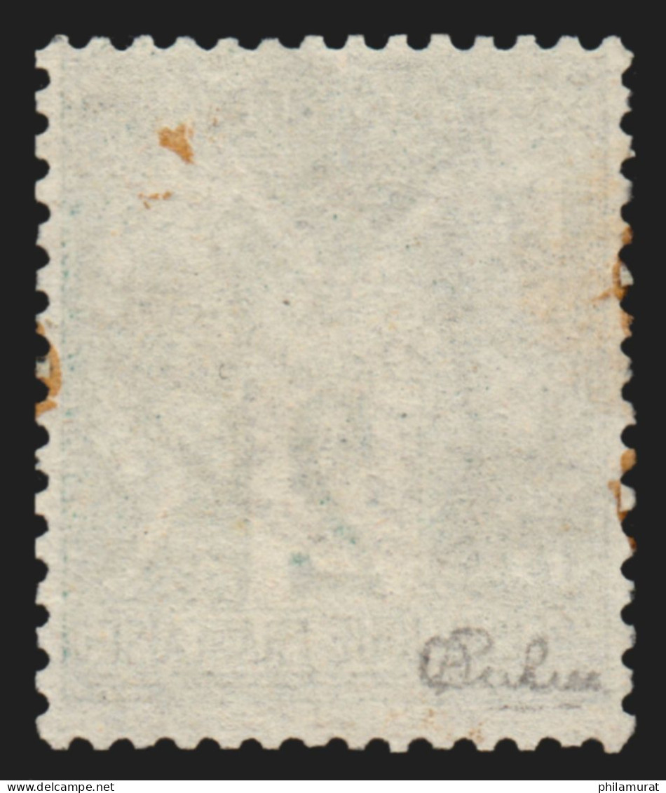 N°62, Sage 2c Vert, Type I, Oblitéré, Signé CALVES + Certificat - TB D'ASPECT - 1876-1878 Sage (Type I)