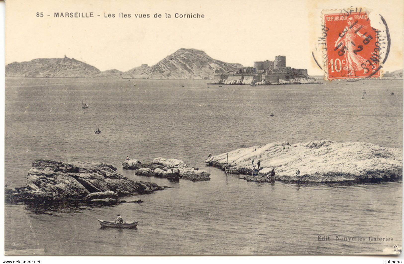 CPA - MARSEILLE - LES ILES, VUES DE LA CORNICHE - Kasteel Van If, Eilanden…