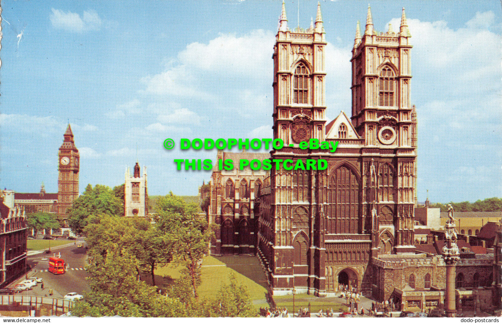 R519032 London. Westminster Abbey And Big Ben. Photographic Greeting Card. Natur - Sonstige & Ohne Zuordnung