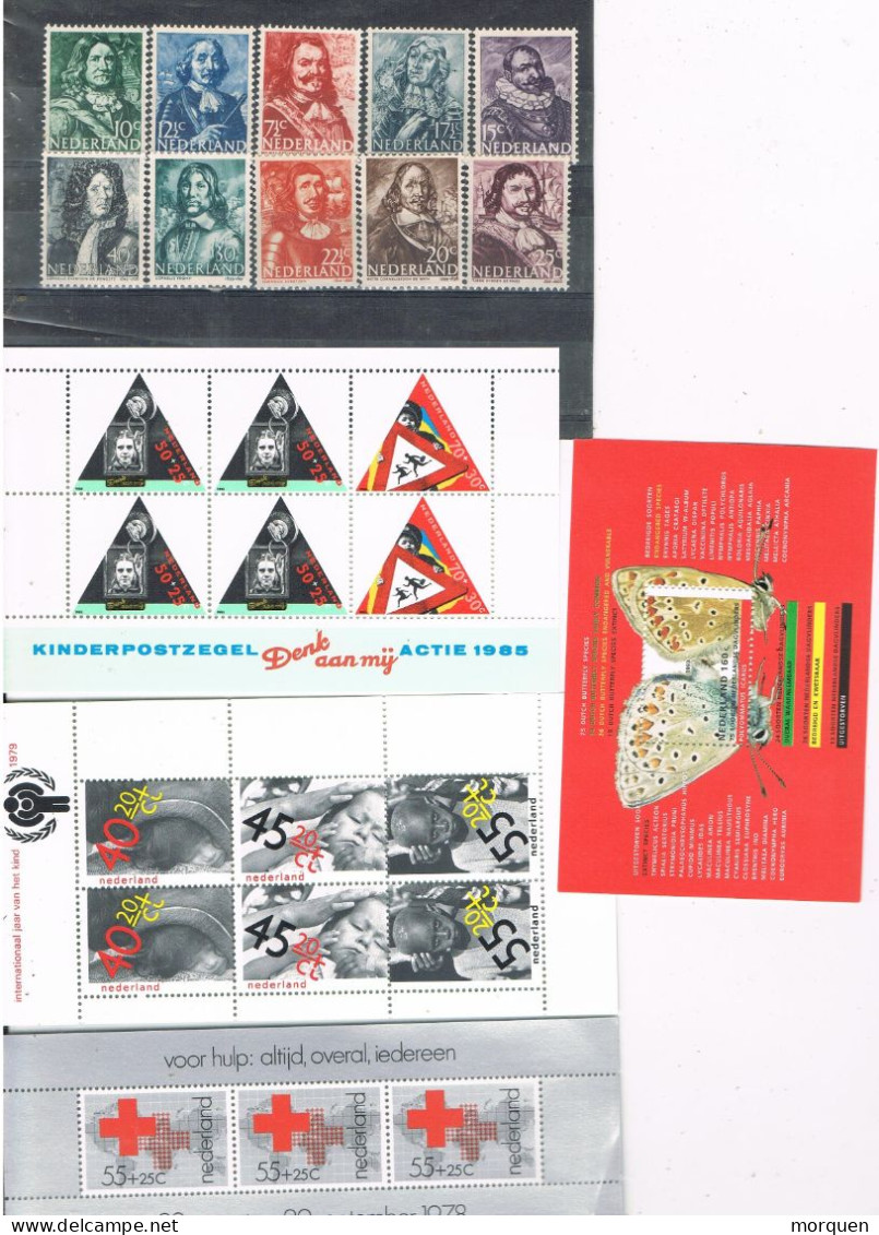 54922. Lote HOLLAND, Nederland, Complet Shet 1942  And Blocks 1978-1985 ** - Nuevos