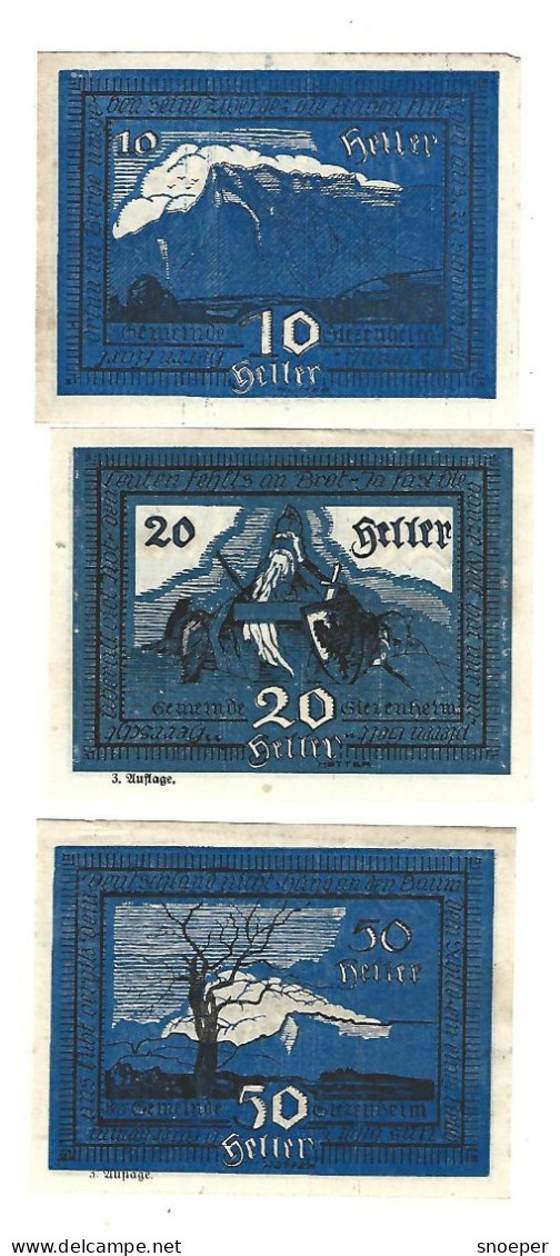 **notgeld   Austria   Siezenheim Serie Compleet  996.1c - Oesterreich