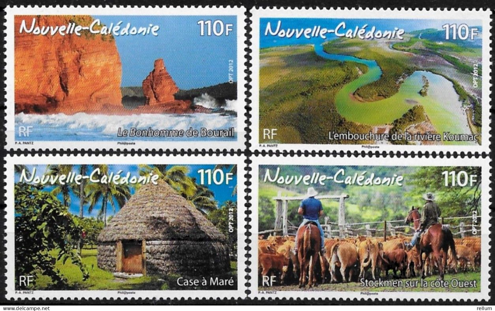 Nouvelle Calédonie 2012 - Yvert Et Tellier Nr. 1154/1157 - Michel Nr. 1591/1594  ** - Unused Stamps