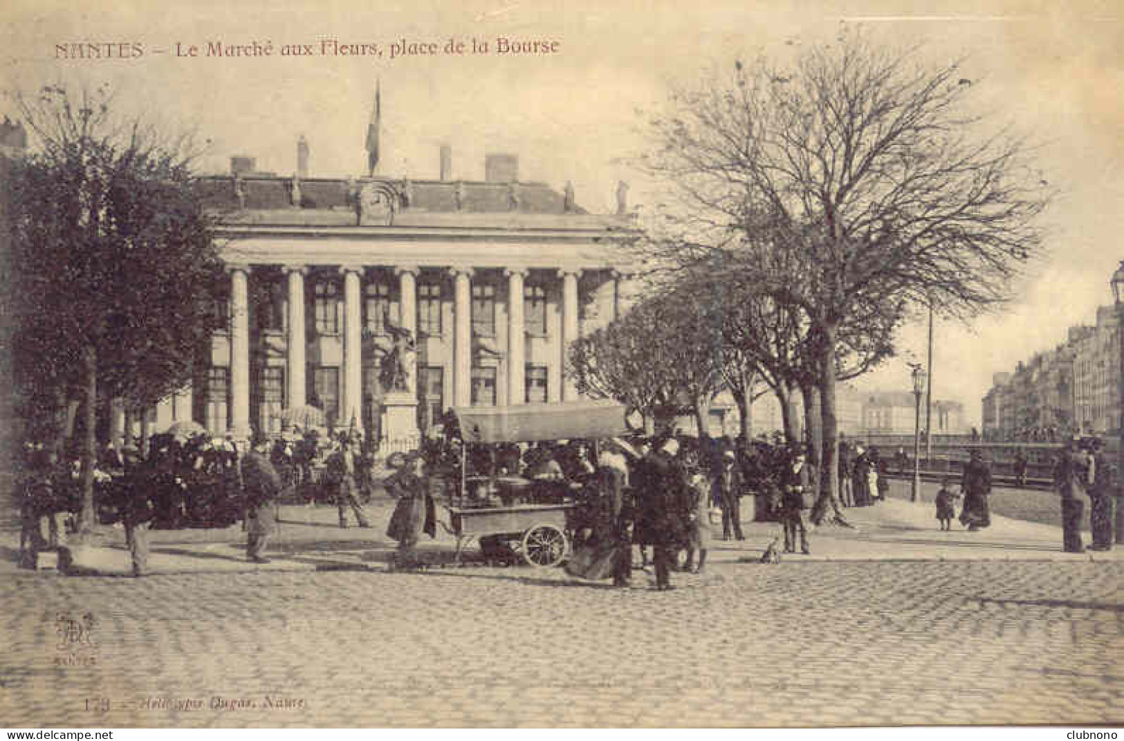 CPA - NANTES - LE MARCHE AUX FLEURS, PLACE DE LA BOURSE - Nantes