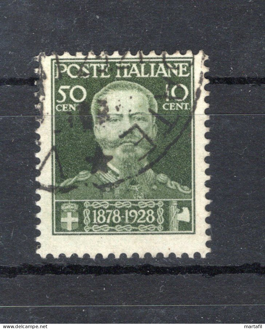 1928 REGNO SET USATO 239 Vittorio Emanuele II, 50enario Della Morte - Oblitérés