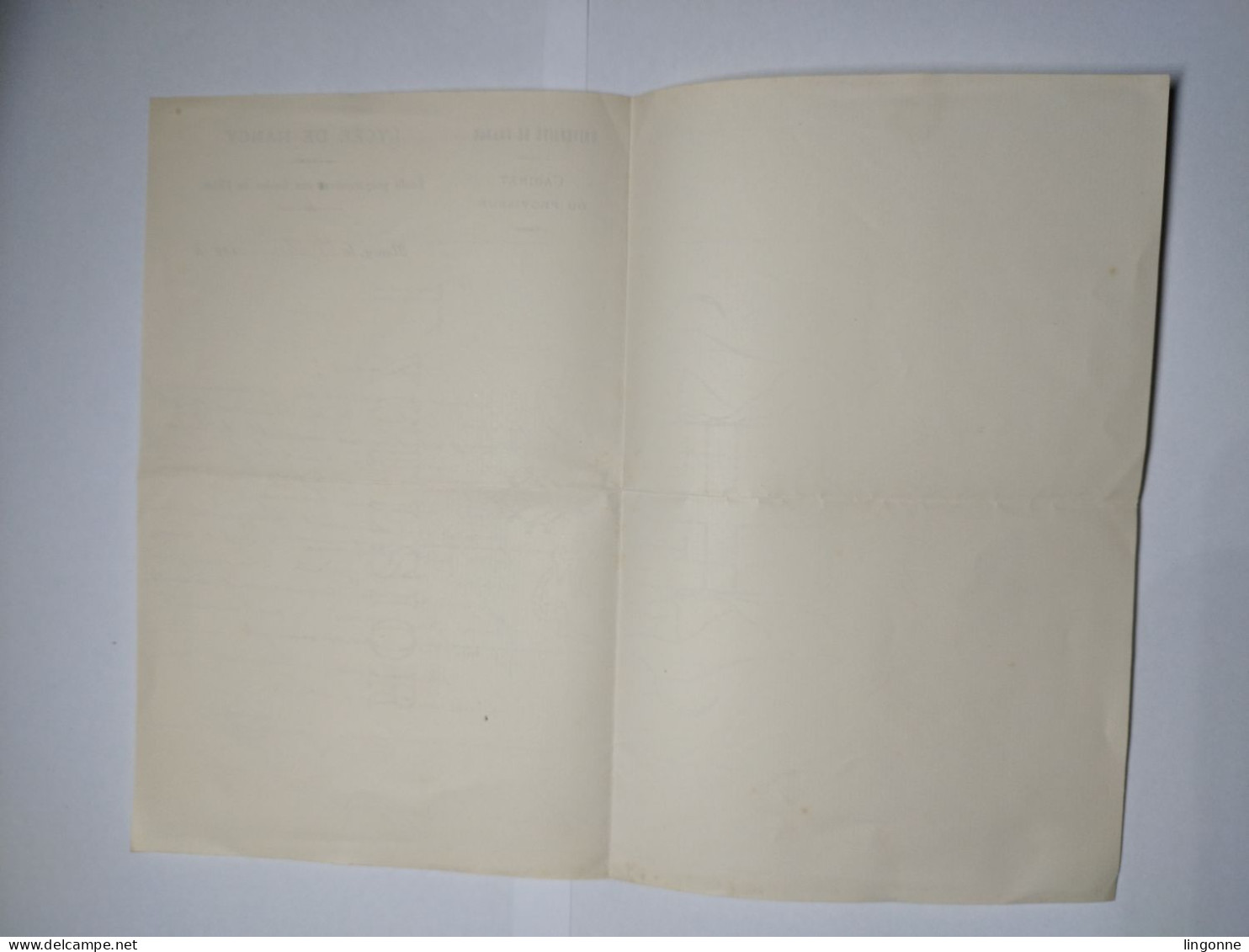 1894 LYCEE De NANCY UNIVERSITE DE FRANCE CABINET Du PROVISEUR Ecole Préparatoire Aux Ecoles De L'Etat (élève RAPENNE) - Diploma & School Reports